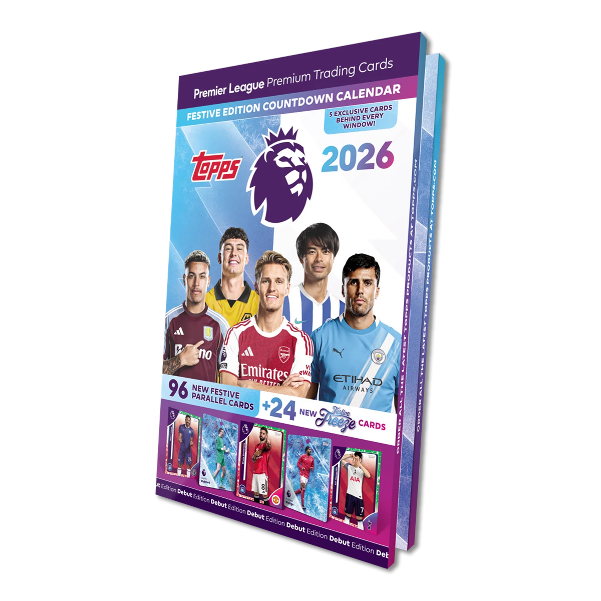 Topps Premier League 25/26 Debut Edition Card Advent Countdown Calendar – Multi-Pack