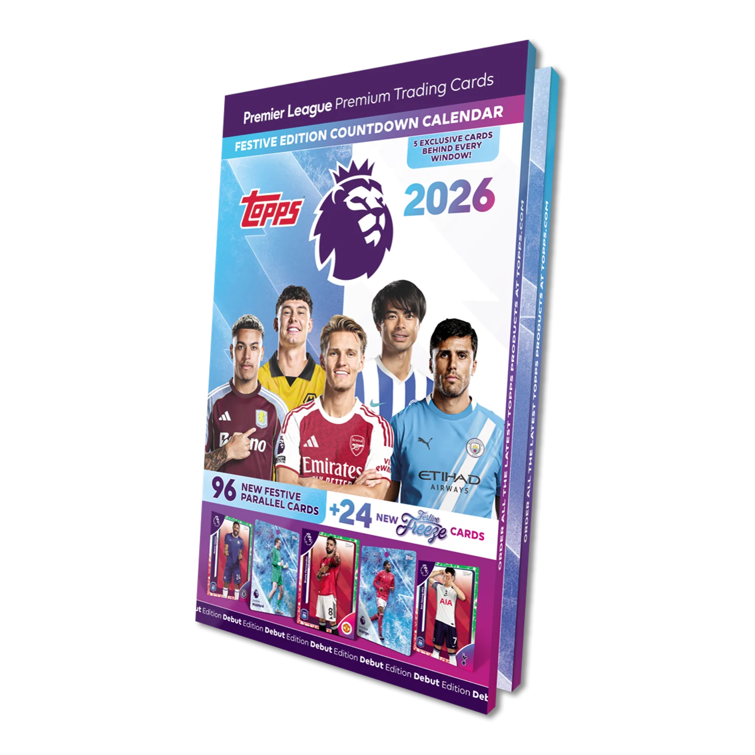 Topps Premier League 25/26 Debut Edition Card Advent Countdown Calendar – Multi-Pack