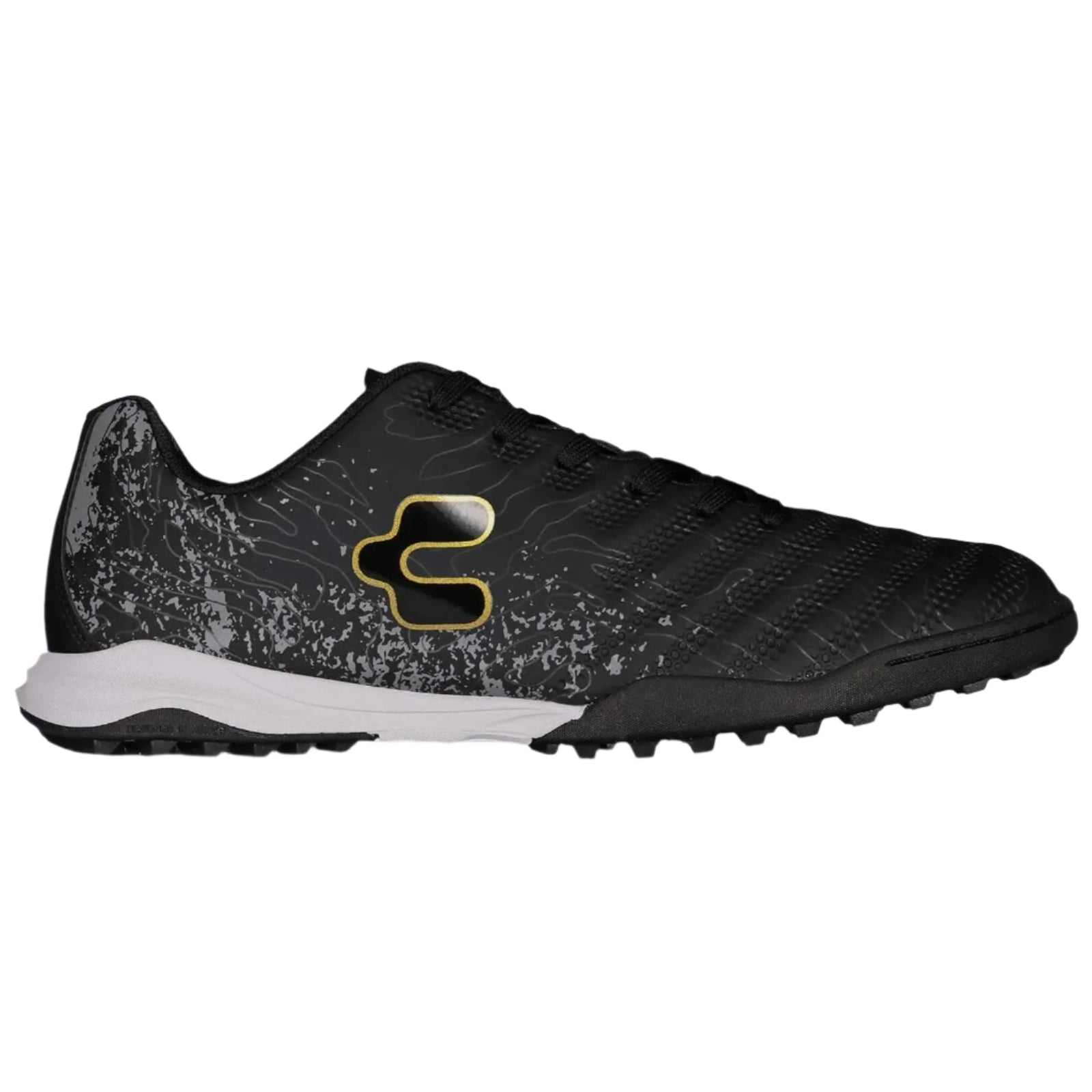 Charly Hotcross 4.0 TF Turf Soccer Shoes (Black/Gold)