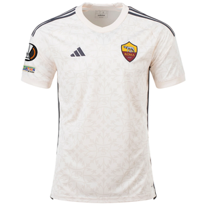 adidas A.S Roma Evan Ndicka Away Jersey w/ Europa League Patches 23/24 (Beige)