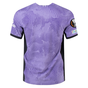 Nike Liverpool Authentic Match Vaporknit Third Jersey w/ Europa League Patches 23/24 (Space Purple/White)