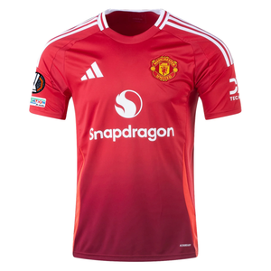 adidas Manchester United Rasmus Højlund Home Jersey w/ Europa League Patches 24/25 (MUFC Red)