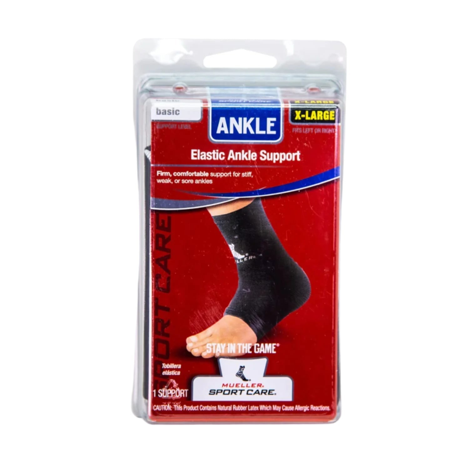 Elastic Ankle Support (Black) | SoccerWearhouse