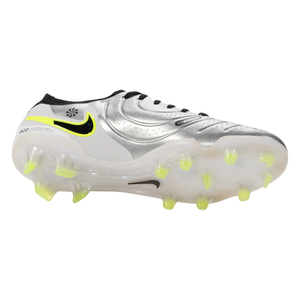 Nike Legend 10 Pro FG Soccer Cleats (Metallic Silver/Black-Volt)