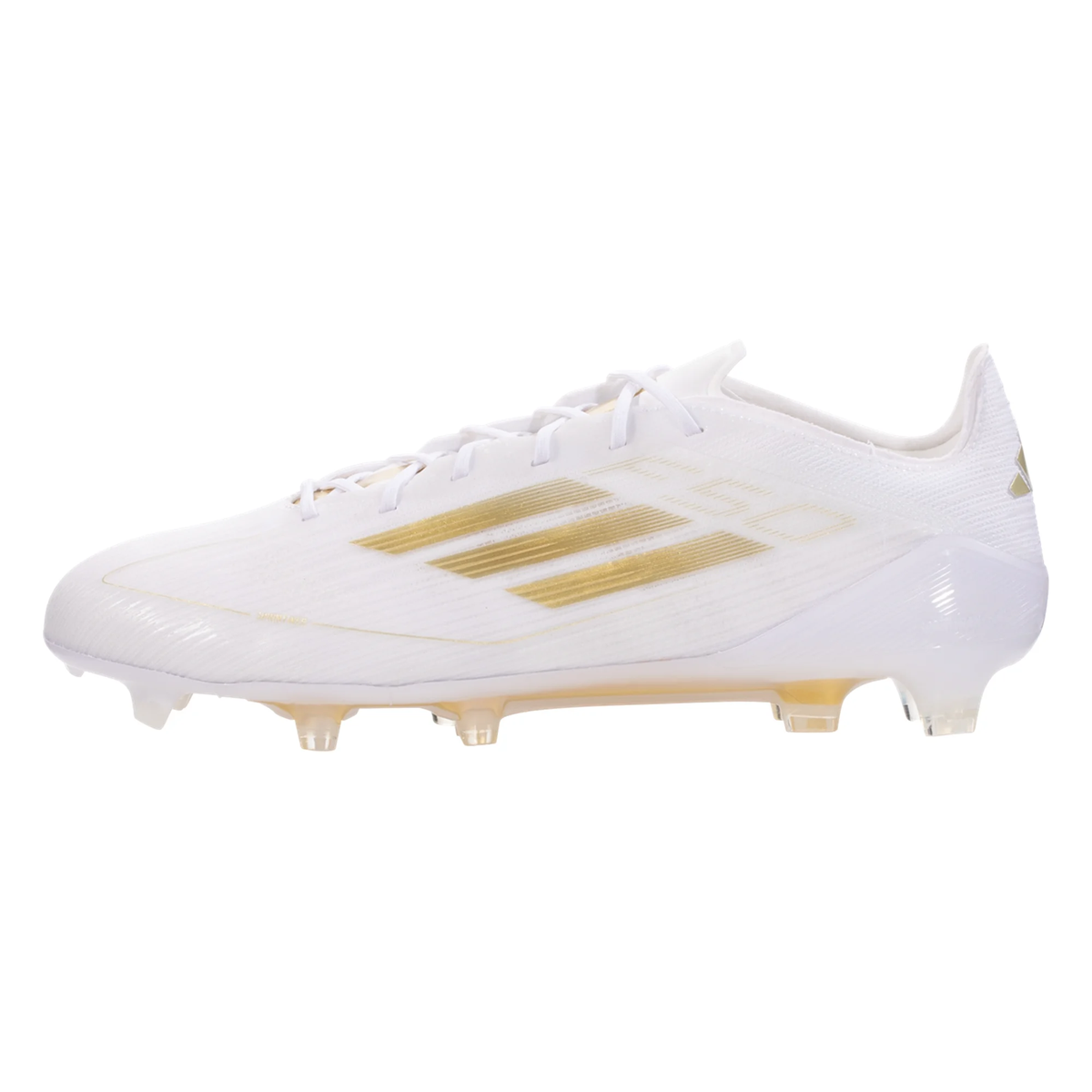 adidas F50 Elite FG Soccer Cleats (White/Metallic Gold) - Soccer Wearhouse