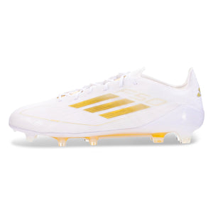 adidas F50 Elite FG Soccer Cleats (White/Metallic Gold)