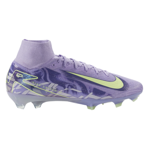 Nike United Zoom Superfly 10 Elite FG Soccer Cleats (Purple Agate/Barely Volt)