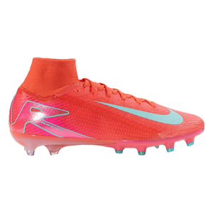 Nike Zoom Superfly 10 Elite AG-Pro Soccer Cleats (Ember Glow/Aurora Green)