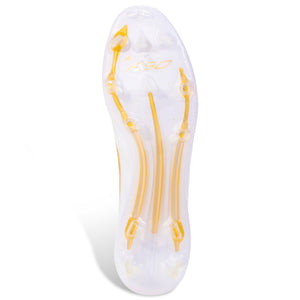 adidas F50 Elite FG Soccer Cleats (White/Metallic Gold)