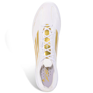 adidas F50 Elite FG Soccer Cleats (White/Metallic Gold)