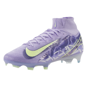 Nike United Zoom Superfly 10 Elite FG Soccer Cleats (Purple Agate/Barely Volt)