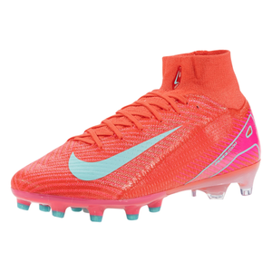 Nike Zoom Superfly 10 Elite AG-Pro Soccer Cleats (Ember Glow/Aurora Green)