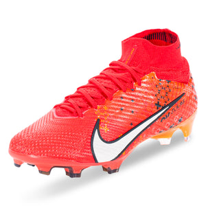 Nike Zoom Superfly 9 MDS Elite Firm Ground Soccer Cleats (Light Crimson/Pale Ivory)