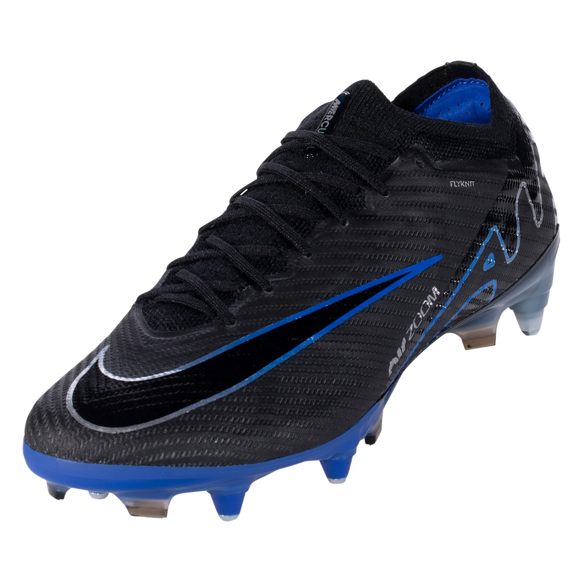 Black AG Soccer Cleats: Elite Nike Air Zoom Mercurial Vapor 15