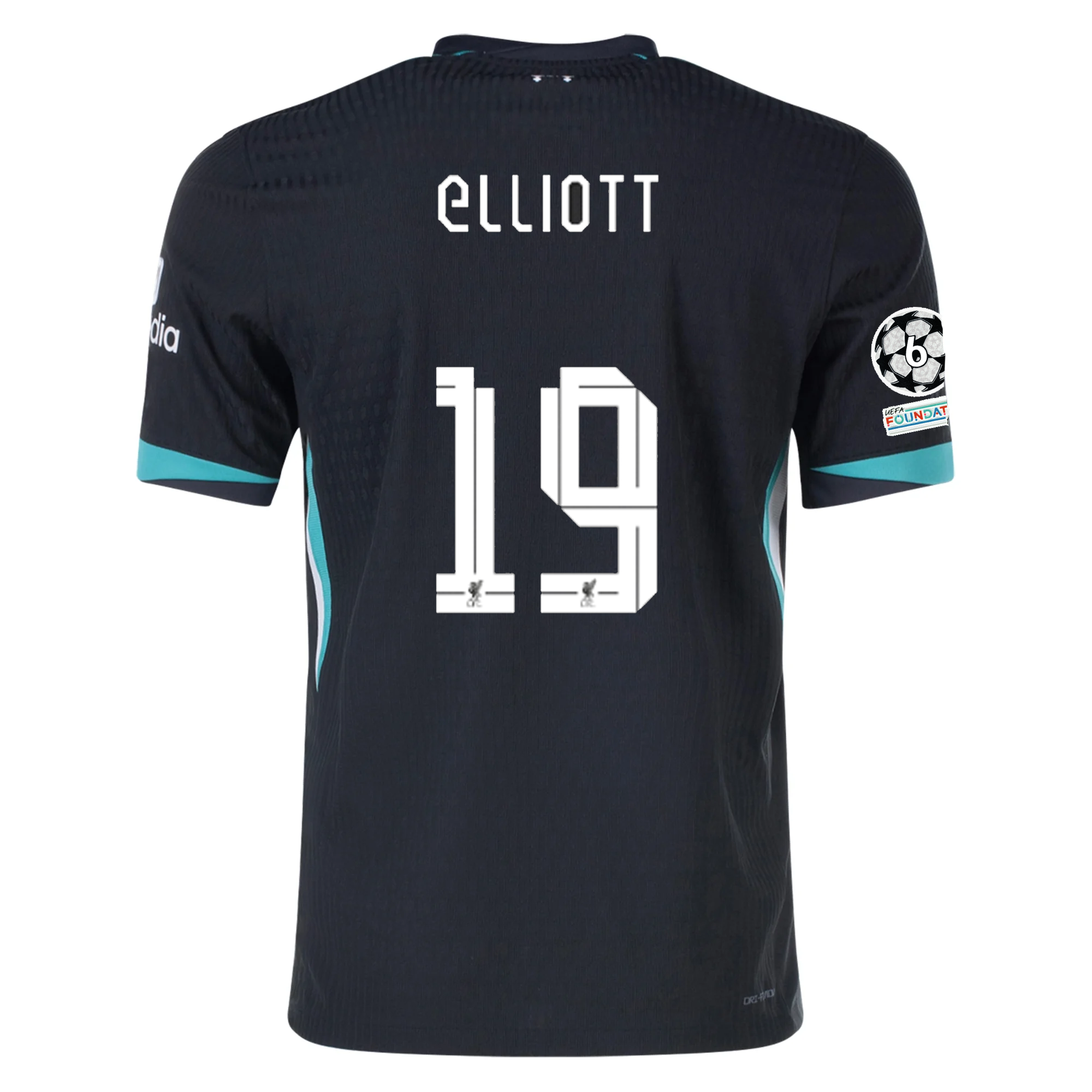 Nike Liverpool Authentic Harvey Elliott Away Jersey w Champions Leagu Soccer Wearhouse