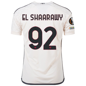 adidas A.S Roma Stephan El Shaarawy Away Jersey w/ Europa League Patches 23/24 (Beige)