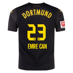 Puma Borussia Dortmund Emre Can Away Jersey w/ Bundesliga Patch 24/25 (Puma Black/Faster Yellow)