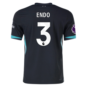 Nike Liverpool Authentic Wataru Endō Away Jersey w/ EPL Patch 24/25 (Night Forest/Washed Teal)