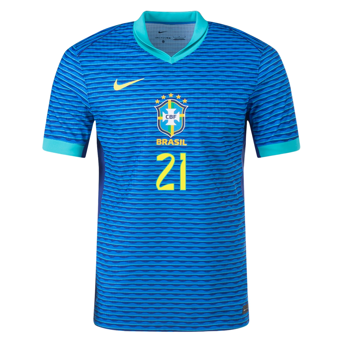 Nike Brazil Authentic Endrick Away Jersey 24/25 Soar/Dynamic Yellow ...