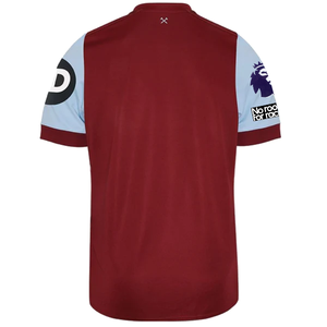 Umbro West Ham United Home Jersey w/ EPL + No Room For Racism Patches 23/24 (Claret/Blue)