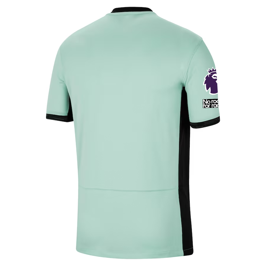 Nike Chelsea Third Jersey w/ EPL + No Room For Racism Patches 23/24 (Mint Foam/Black)