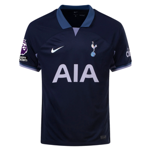 Nike Tottenham Ben Davies Away Jersey w/ EPL + No Room For Racism Patches 23/24 (Rine/Mystic Navy/Iron Purple)