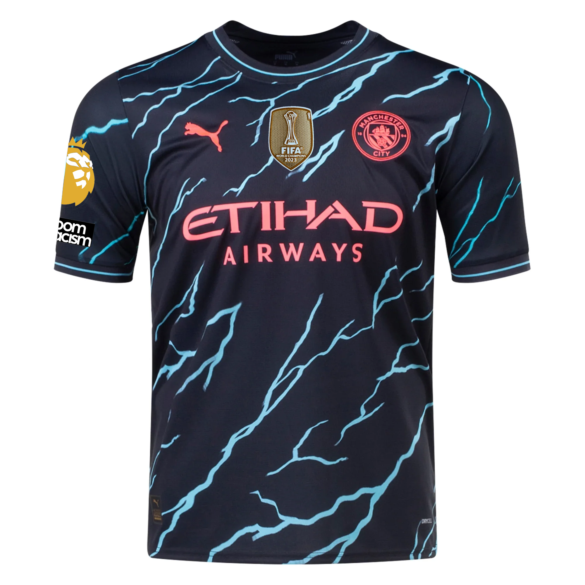 Manchester City No24 Stones Away Soccer Club Jersey