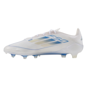 adidas F50 Elite FG Soccer Cleats (White/Metallic/Blue)