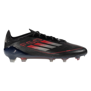 adidas F50 Elite FG Soccer Cleats (Black/Iron Metallic/Lucid Red)