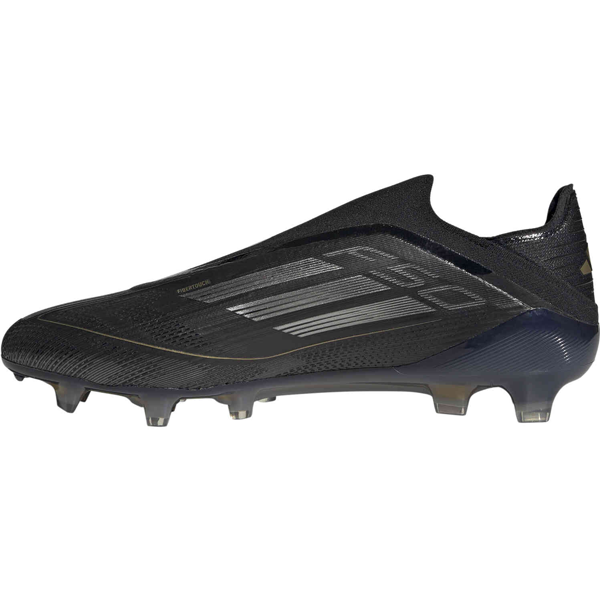 adidas F50 Elite Laceless FG Soccer Cleats (Black/Iron Metallic/Gold M ...