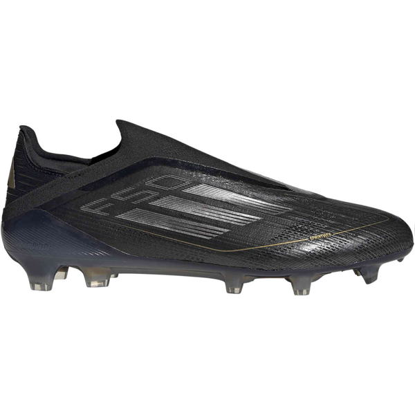 adidas F50 Elite Laceless FG Soccer Cleats (Black/Iron Metallic/Gold M ...