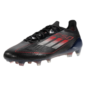 adidas F50 Elite FG Soccer Cleats (Black/Iron Metallic/Lucid Red)