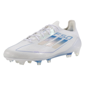 adidas F50 Elite FG Soccer Cleats (White/Metallic/Blue)