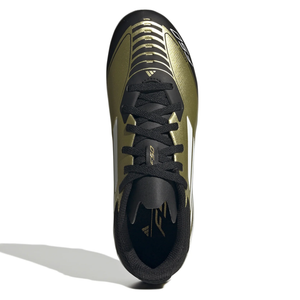 adidas Jr. F50 Messi League FG/MG Soccer Cleats (Gold Metallic/White/Black)