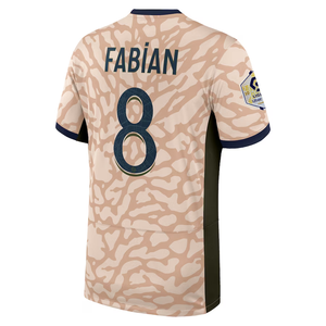 Nike Paris Saint-Germain Fabian Fourth Jersey w/ Ligue 1 Champion Patch 23/24 (Hemp/Obsidian/Sequoia)