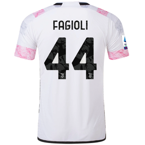adidas Juventus Authentic Fagioli Away Jersey w/ Serie A Patch 23/24 (White)