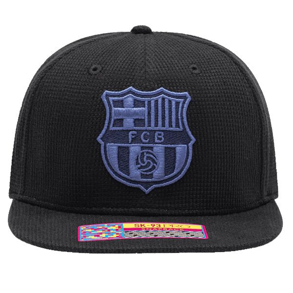Fan Ink Barcelona Club Ink Snapback (Black/Blue) | SoccerWearhouse