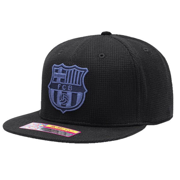 Fan Ink Barcelona Club Ink Snapback (Black/Blue) | SoccerWearhouse