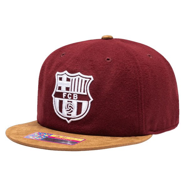 Fan Ink Barcelona Lafayette Snapback Hat (Burgundy) | SoccerWearhouse