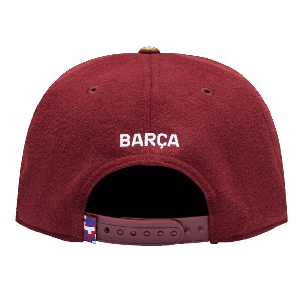 Fan Ink Barcelona Lafayette Snapback Hat (Burgundy) | SoccerWearhouse