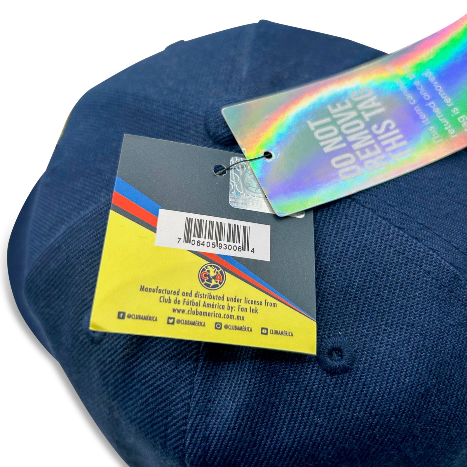 Fan Ink Club America 105 Years Snapback Hat (Navy) | SoccerWearhouse