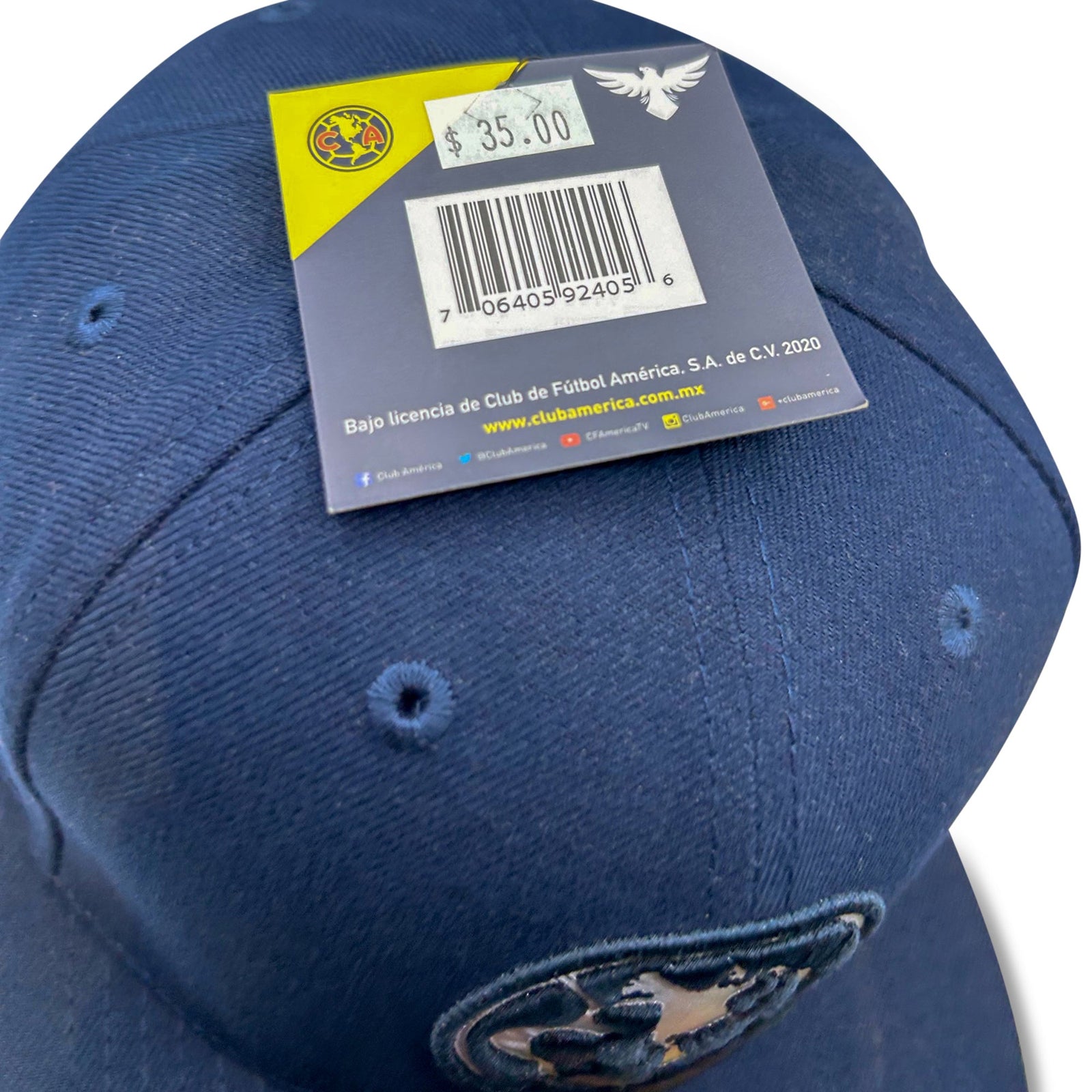Fan Ink Club America Braveheart Snapback Hat (Navy) | SoccerWearhouse