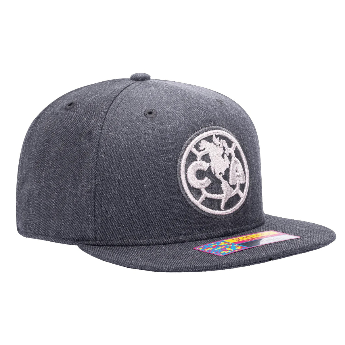 Fan Ink Club America Platinum Snapback Hat (Grey) | SoccerWearhouse