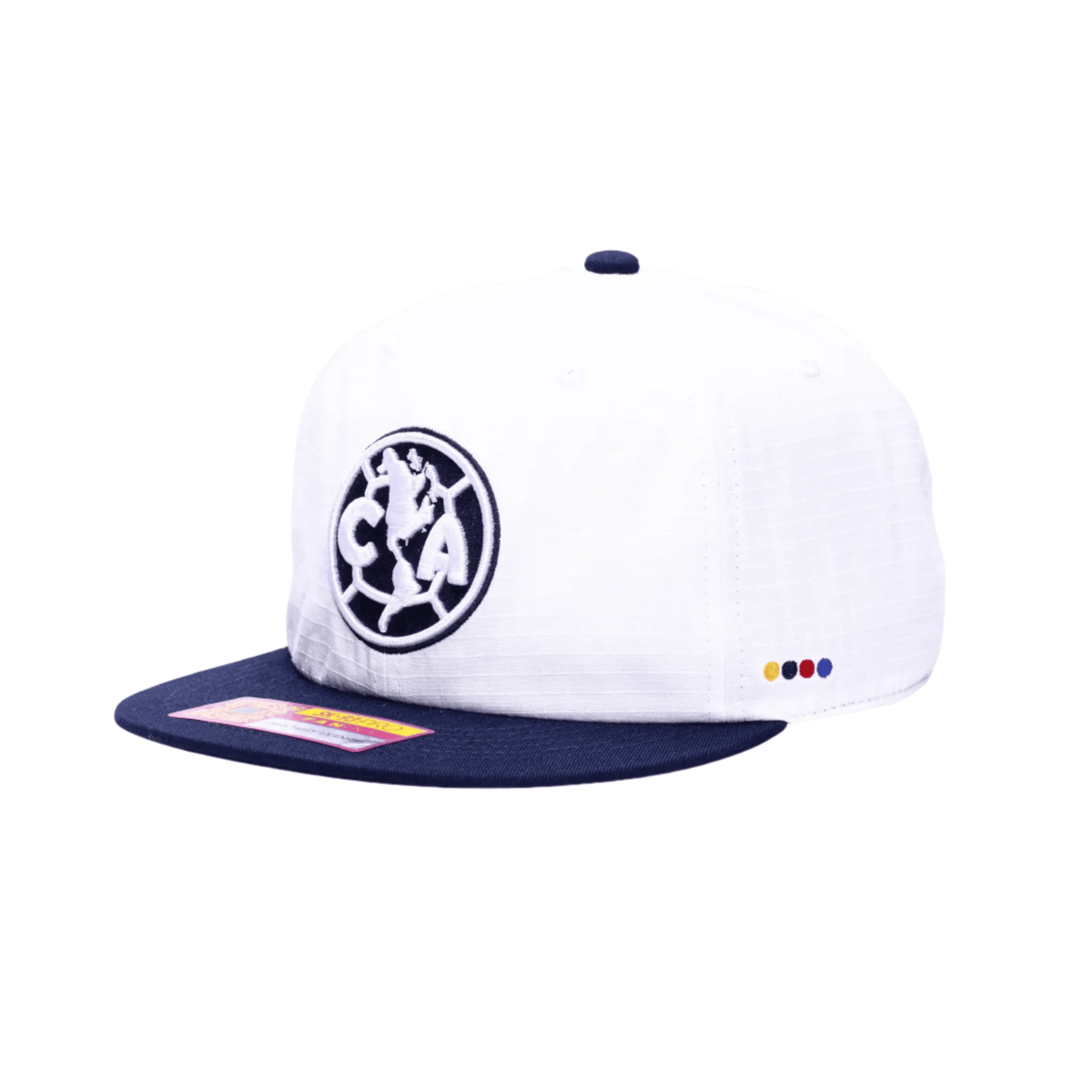 Fan Ink Club America Swingman Snapback Hat (White/Navy) | SoccerWearhouse