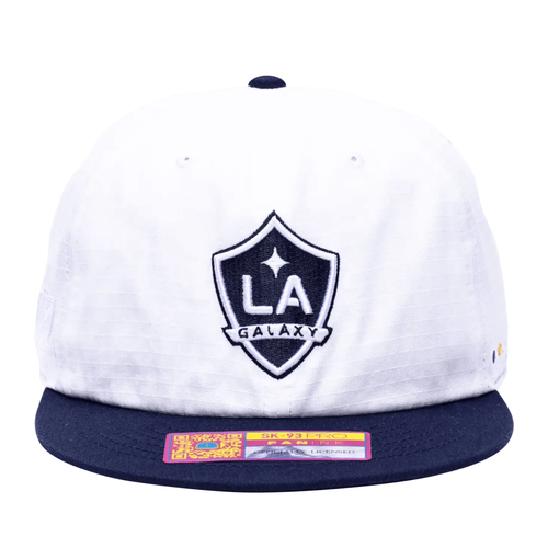 Fan Ink LA Galaxy Swingman Wax Snapback Hat (White/Navy) - OS