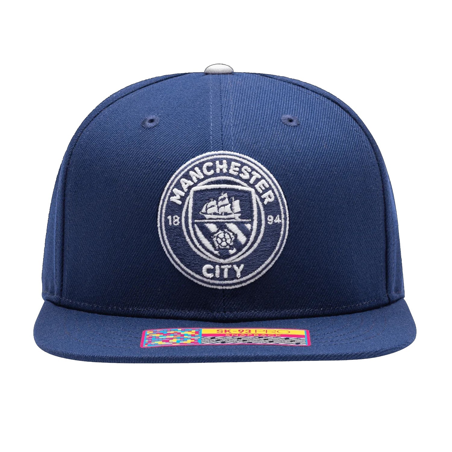 Fan Ink Manchester City America's Game Glow Edition Snapback Hat (Dark Royal) | SoccerWearhouse