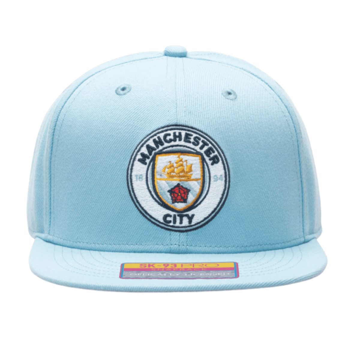 Fan Ink Manchester City Dawn Snapback Adjustable Hat (Light Blue) | SoccerWearhouse