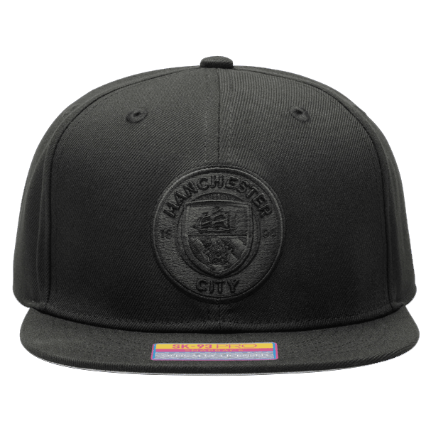 Fan Ink Manchester City Dusk Snapback Hat (Black) | SoccerWearhouse
