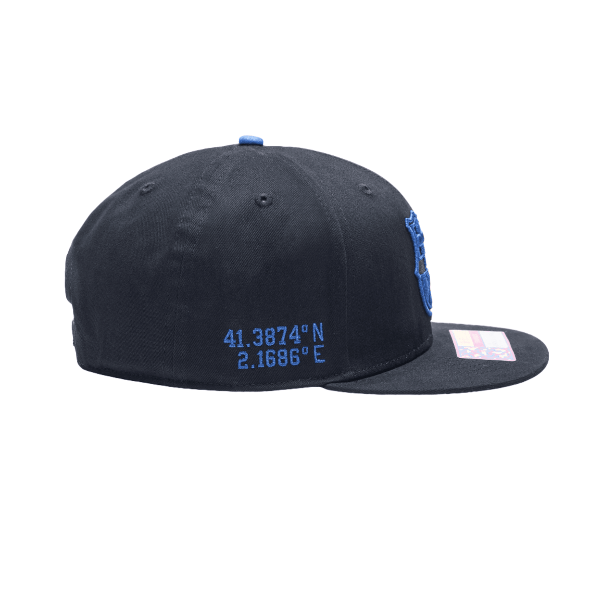 Fan Ink Manchester City Locale Snapback Adjustable Hat (Black/Blue) | SoccerWearhouse