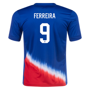 Nike Youth United States Jesus Ferriera Away Jersey 24/25 (Old Royal/Sport Red)